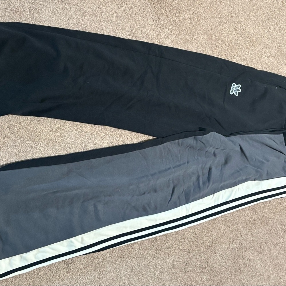 adidas Black and Gray Track Pants